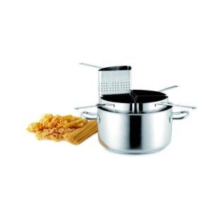 Pujadas Casserole Set + 4 Pasta Colander INOX-PRO Stainless steel 35 cm