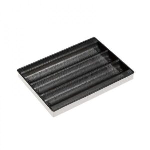 Sanneng Aluminium Alloy 3 Rows Baguette Tray non-Stick