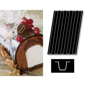 Paderno Mould Christmas Log Insert Silicone Flexible