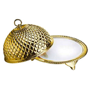 Frenchef Gold Plated Round Dome with Cover