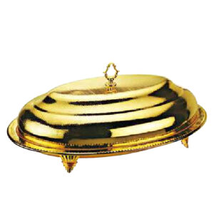 Frenchef Gold Plated Oval Dome with Cover