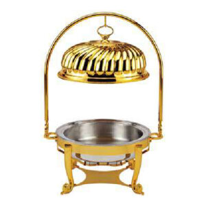 Frenchef Gold Plated Round Hanging Lid Chafer