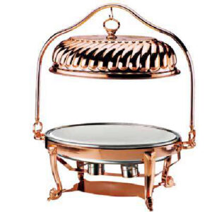 Frenchef Rose Plated Oval Hanging Lid Chafer