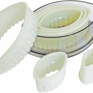 Schneider Pastry Cutters Nylon, Oval Serrated – 7p