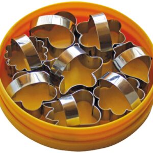 Schneider Decorating Cutters, Flowers 8pcs With Ha