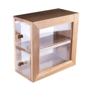 Woodpeckers Toast Bread Box Oak