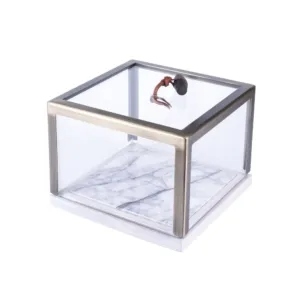 Woodpeckers Square Amenity Box Copper Detail White Oak