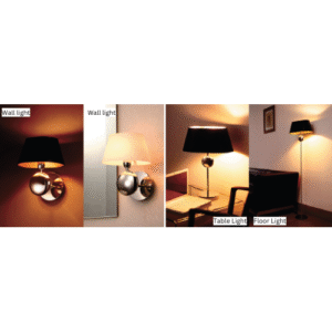 Carter Stainless steel Room light set