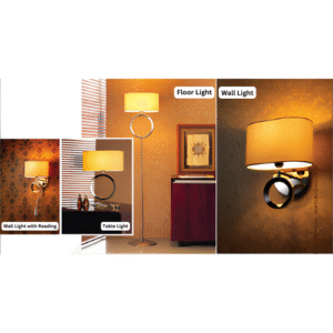 Carter Stainless steel Room light set