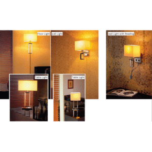 Carter Stainless steel Room light set